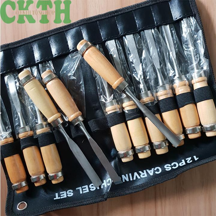 Bộ đục gỗ 12 món tiện dụng
