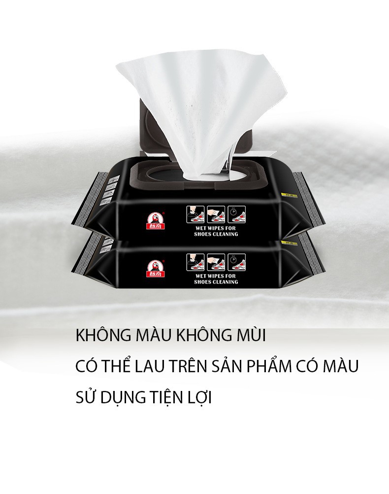 Khăn Giấy Lau Giày Thể Thao gói 12 miếng