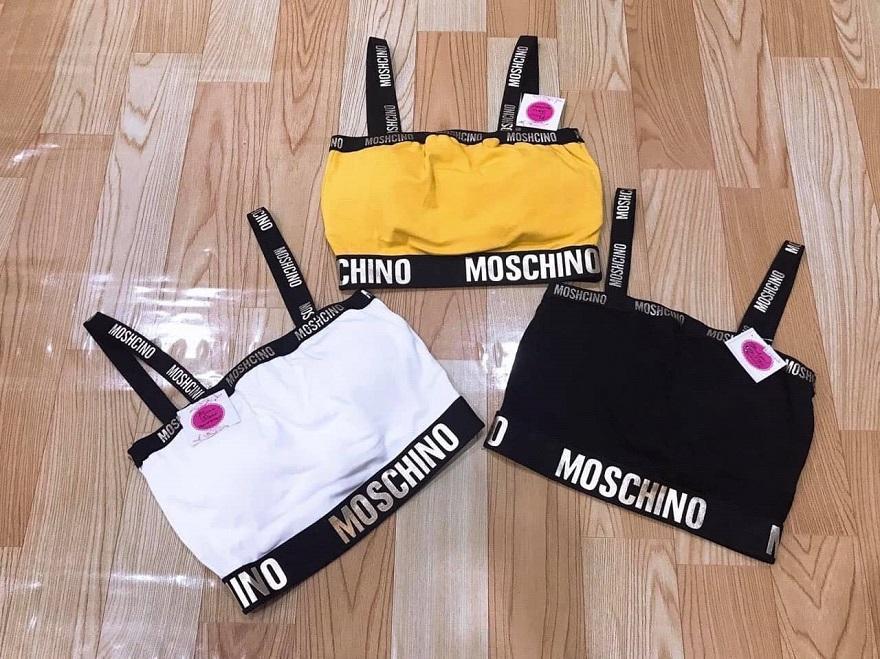 Áo croptop hai dây phối đường viền moschino dễ thương ttkx0150