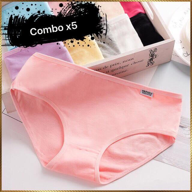 Combo 5 quần lót cotton nữ Pulo