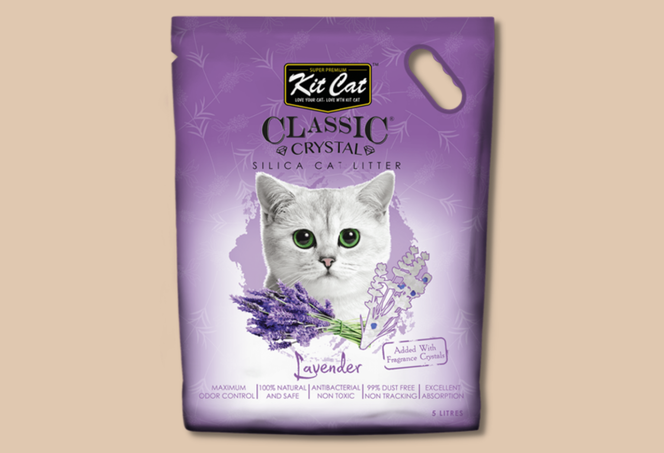 KITCAT CLASSIC - CÁT THỦY TINH CHO MÈO 5L