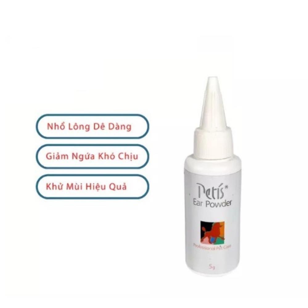 Bột nhổ lông tai chó mèo Petis