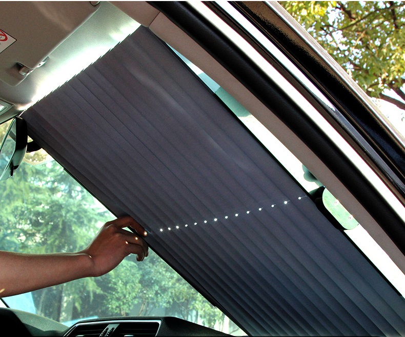 Rèm Che Nắng Ô Tô, Tấm Chắn Nắng Kính Lái Ô Tô, Xe Hơi Co Giãn Tự Động Cao Cấp  Rèm Cửa Kính