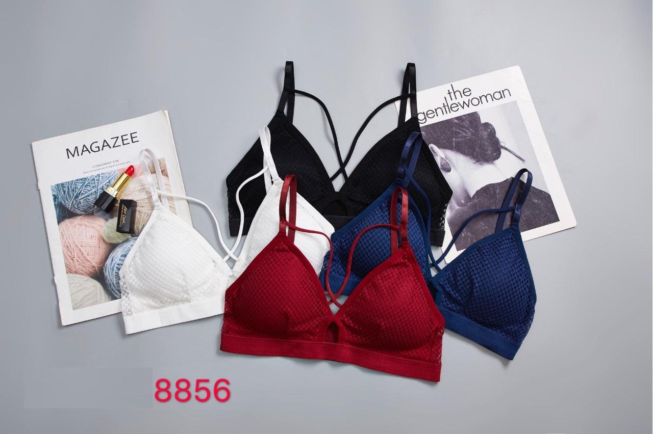 Áo Lót Nữ Bra Ren Hoa Cài Sau 3 Móc 8856 | Êm Ái & Quyến Rũ