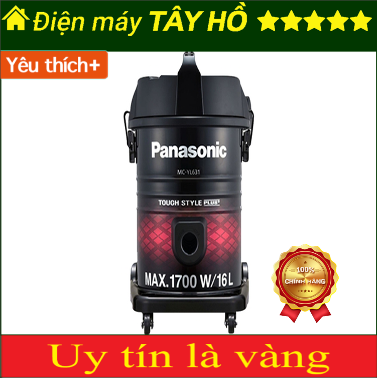 [HÀNG CHÍNH HÃNG] Máy hút bụi công nghiệp Panasonic MC-YL631RN46