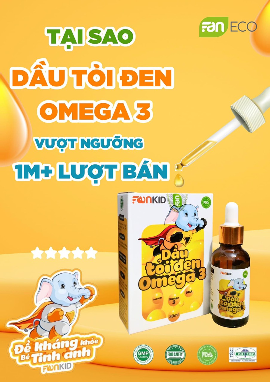 [Mẫu mới] Dầu Tỏi Đen Omega 3