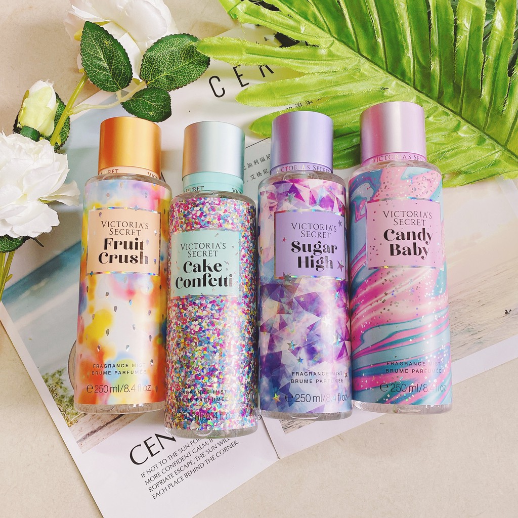 Xịt thơm body toàn thân Vic mist 250ml Candy, Sugar, Cake, Fruit