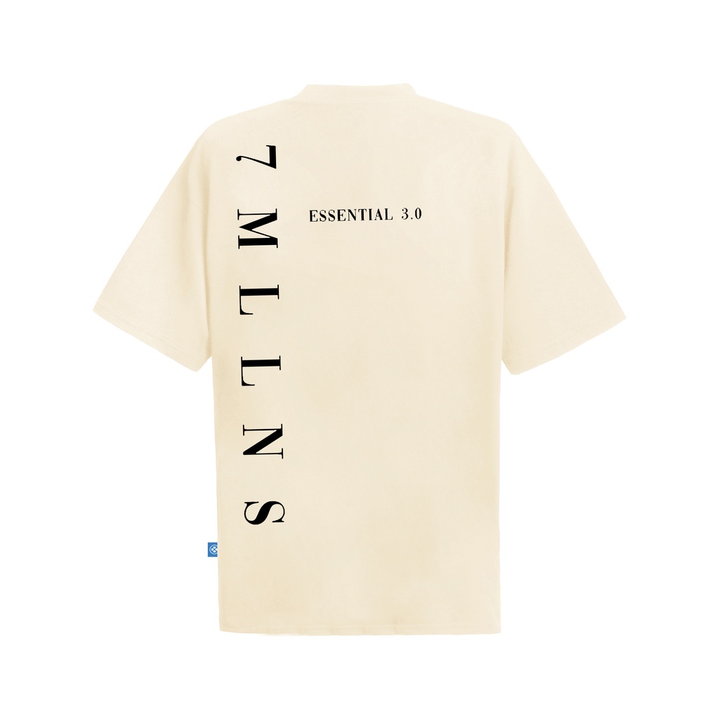Áo Thun Unisex Cổ Tròn 7MILLIONS Basic 3.0 - Màu Tan - 100% Cotton 2 chiều - Form Oversize.