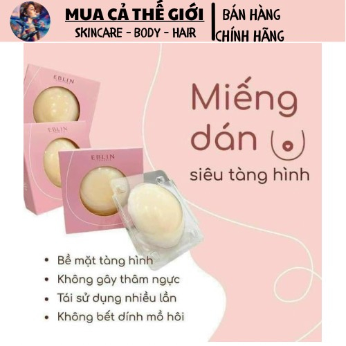[GIẢM 5% ĐƠN 129K]Miếng dán ngực silicon nhiệt tự thân EBLIN