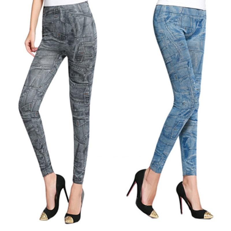 Quần Legging Dài Giả Jean (nhiều mẫu)