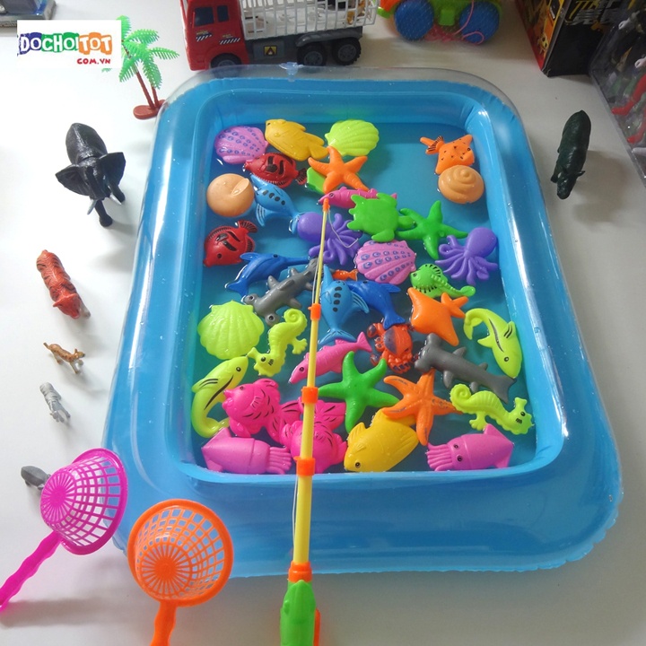 [ HÀNG TỐT ] - BỘ ĐỒ CHƠI CÂU CÁ NAM CHÂM KÈM BỂ PHAO