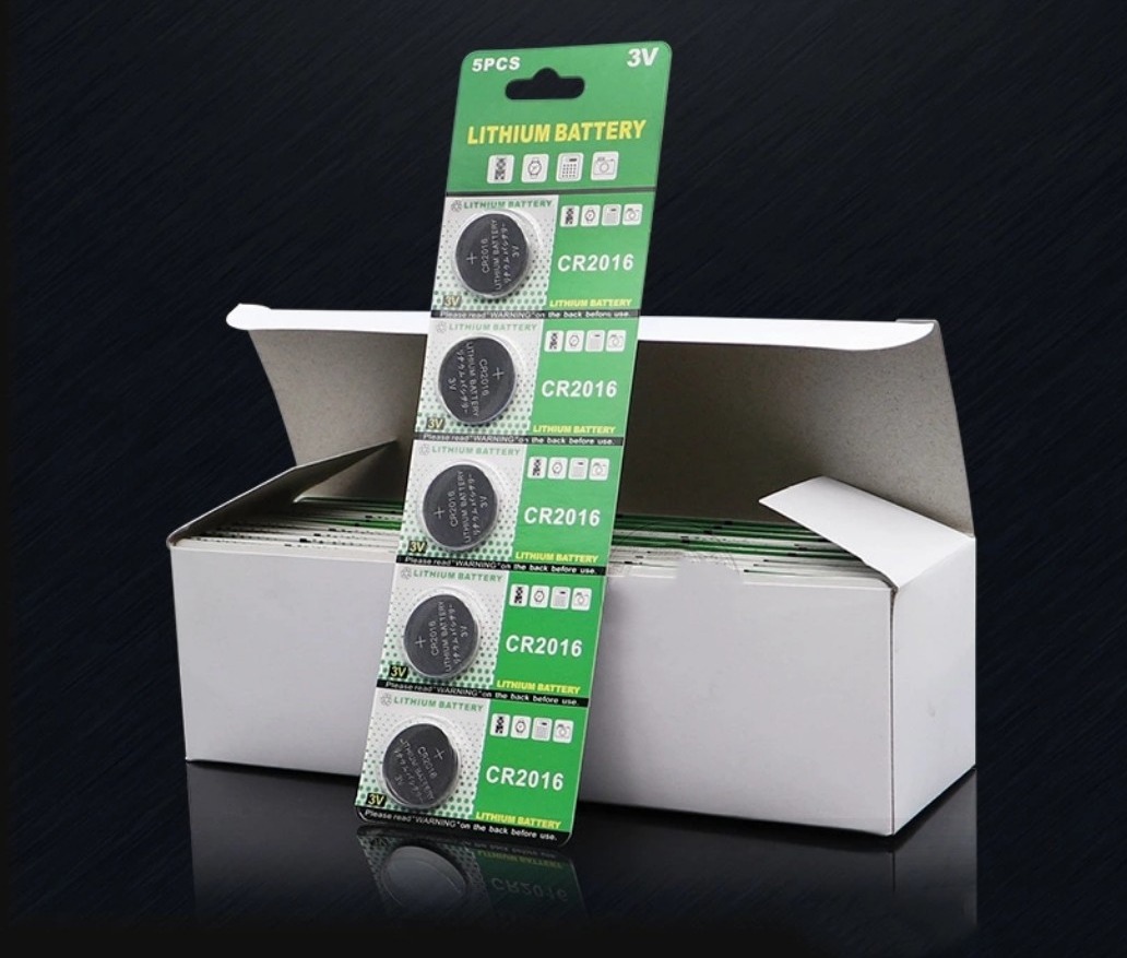 Vỉ 5 viên pin CR2016 Lithium Battery 3V ( GIÁ 5 VIÊN )