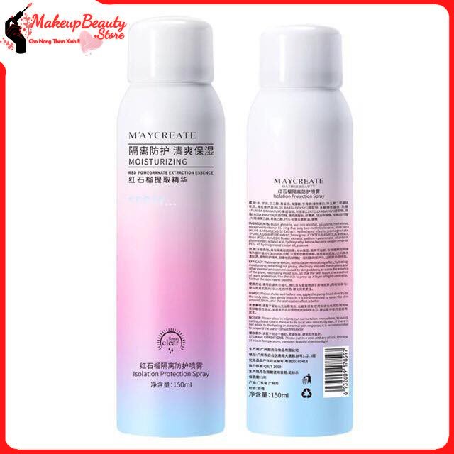 Xịt Chống Nắng Trắng Da MayCreata 150ml MS 207 [ MakeupBeauty.Store Cho Nàng Thêm Xinh ]