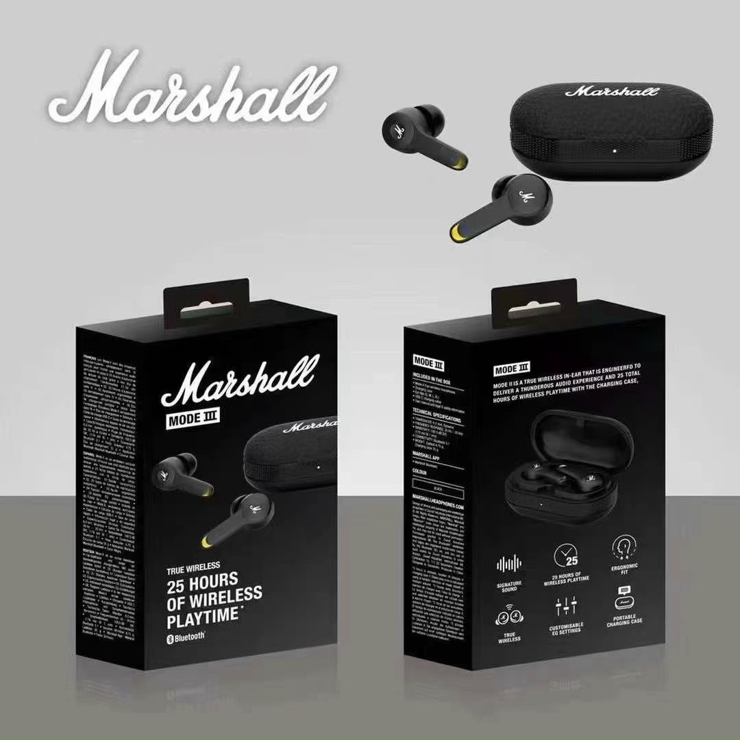 Tai Bluetooth TWS Marshall Mode III Chinh Hangđược trang bị Bluetooth 5.2 chuẩn Bluetooth mới Thời l