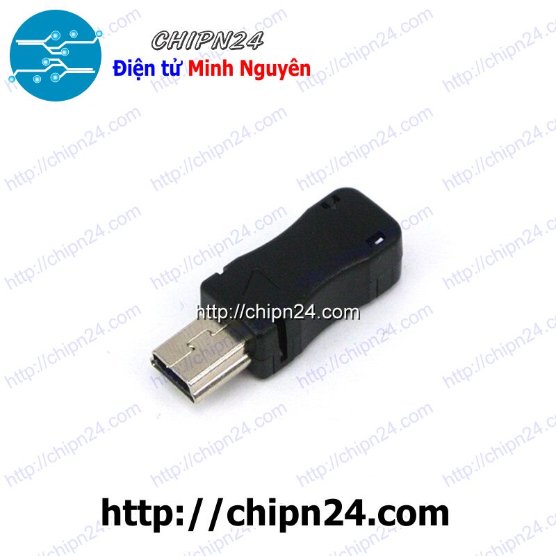 [2 cái] (LKC) Đầu+Vỏ nhựa Mini USB V1 (USB Hàn dây)