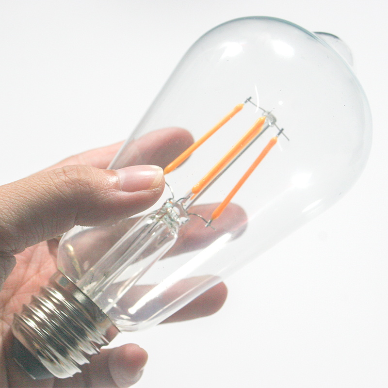 Bóng bulb tròn ST64 LED dây tóc