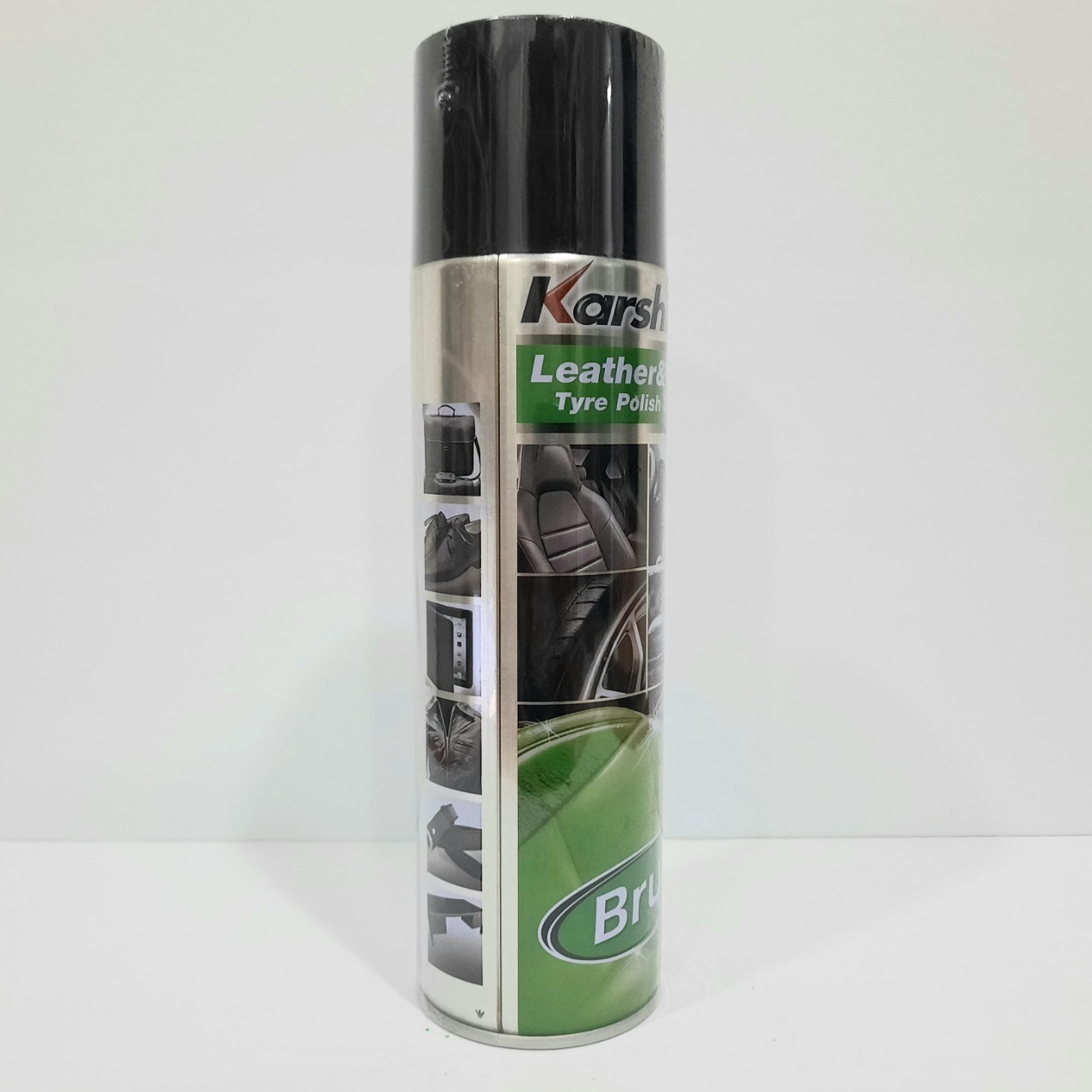 [chai xịt đánh bóng da, gỗ hương BRUT] Karshine leather vinyl 500ml
