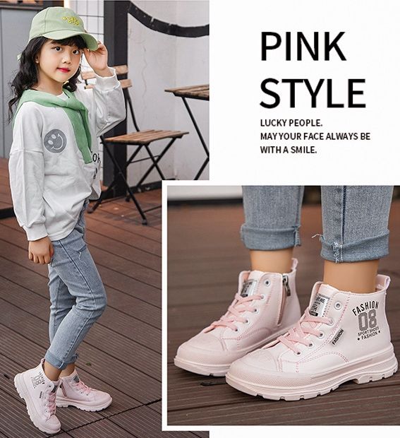 Giày bốt bé gái - giày cao cổ bé gái ( Mẫu mới nhất ) - GG73