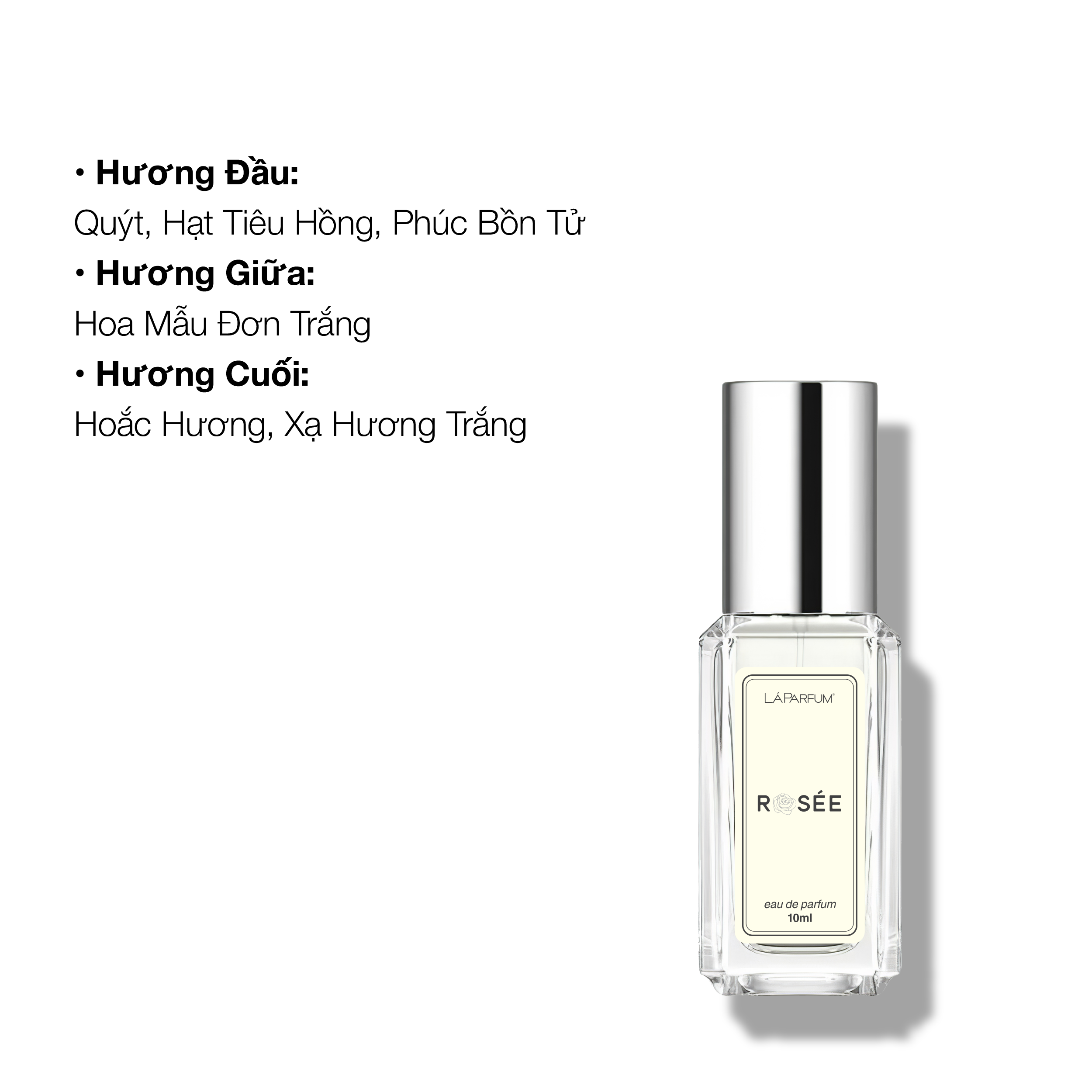 Nước hoa LÁ PARFUM Rosee 10ml