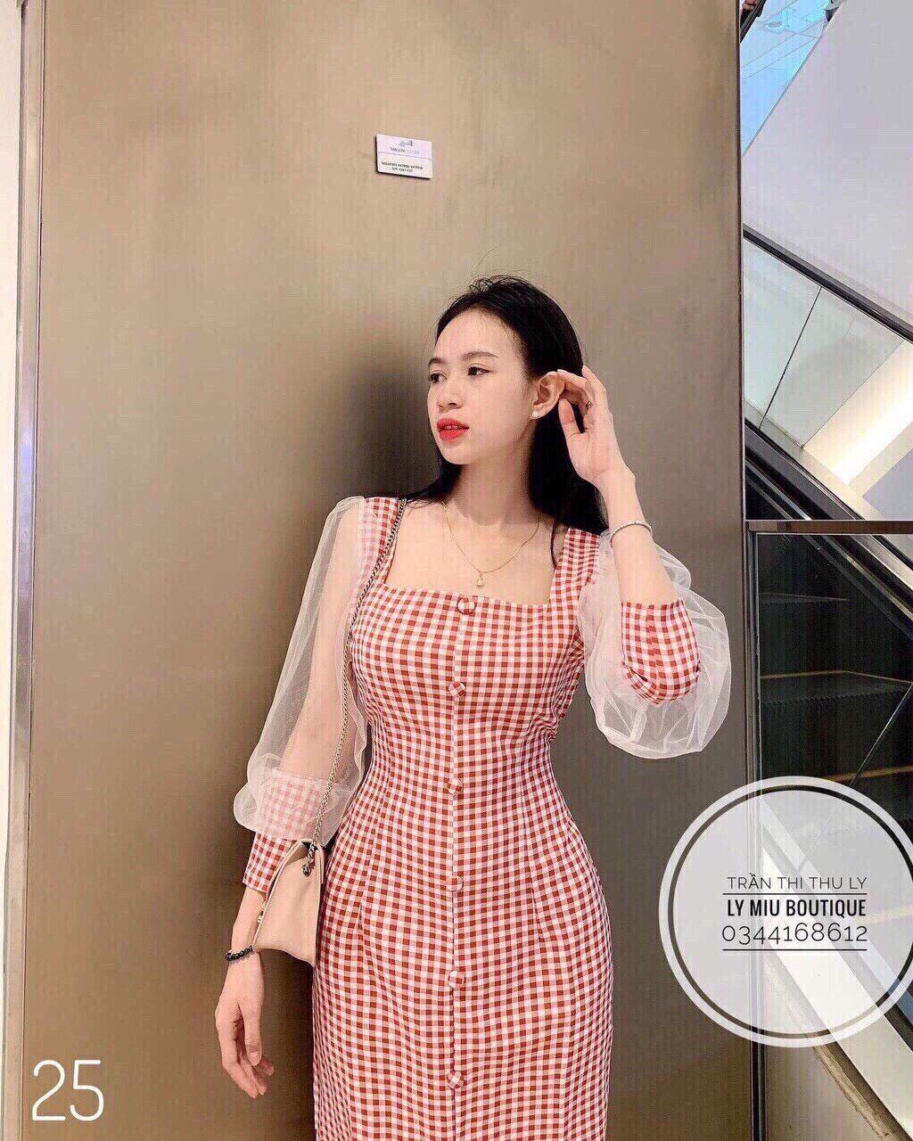 [HCM]ĐẦM CARO TAY PHỐI LƯỚI SIÊU DỄ THƯƠNG AD