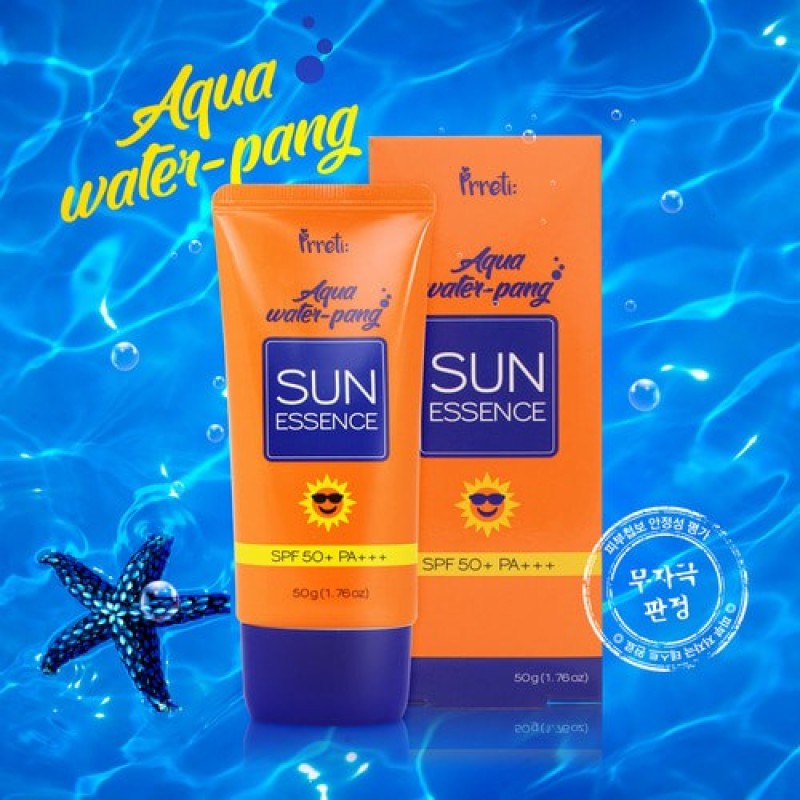 Kem chống nắng PRRETI AQUA WATER-PANG HÀN QUỐC nâng tone, bảo vệ tuyệt đối cho làn da của bạn khỏi tia UV từ ánh nắng mặt trời nhập khẩu