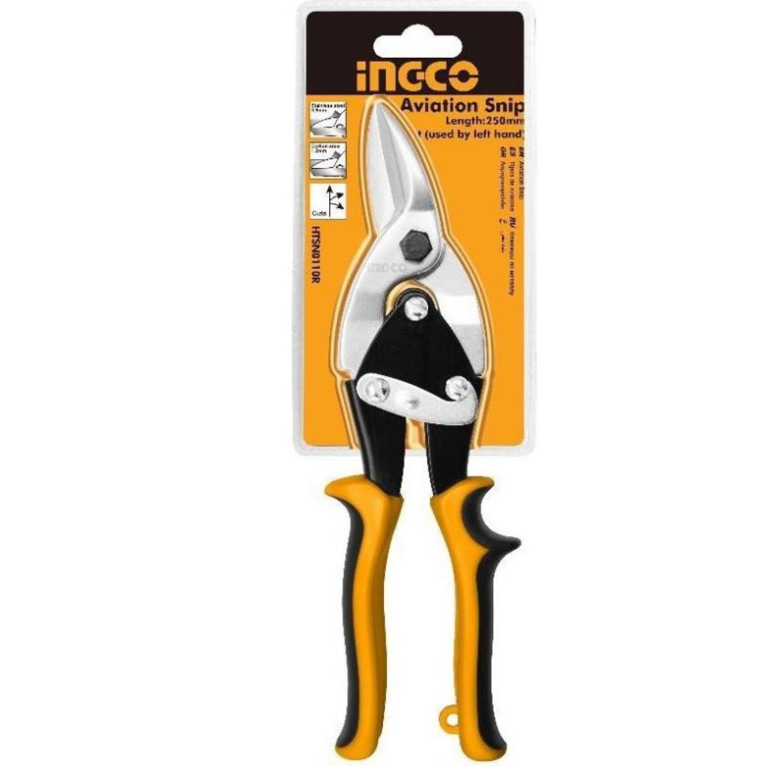 Ingco kéo cắt tôn mũi cong phải 10inch 250mm htsn0110r