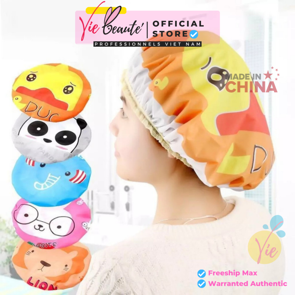 Mũ ủ tóc hình thú - Mũ ủ dưỡng tóc cute Viebeauté