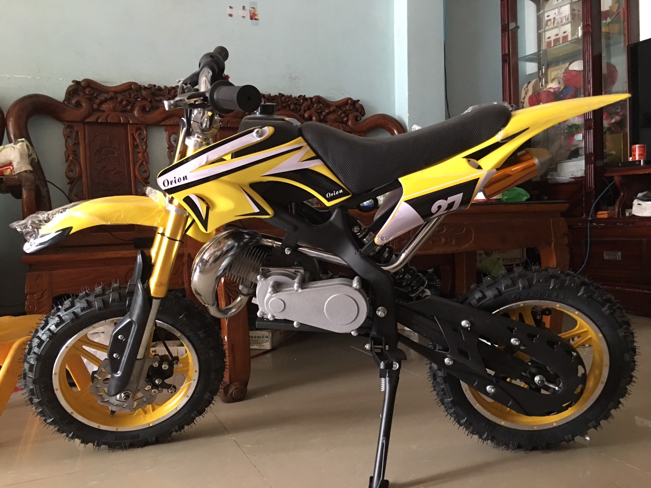 Kẹp phuộc xe cào cào và moto mini