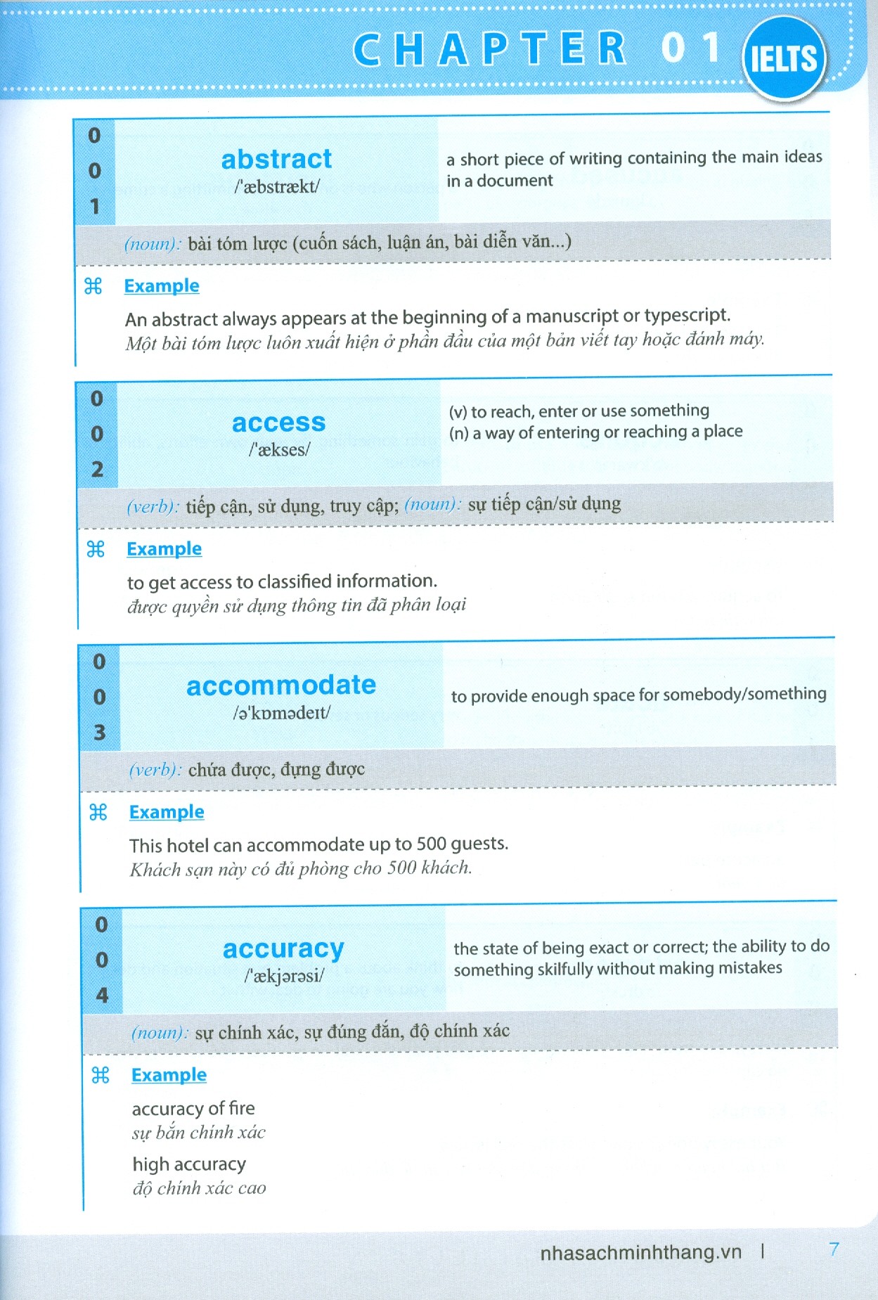 Từ Vựng Luyện Thi Ielts