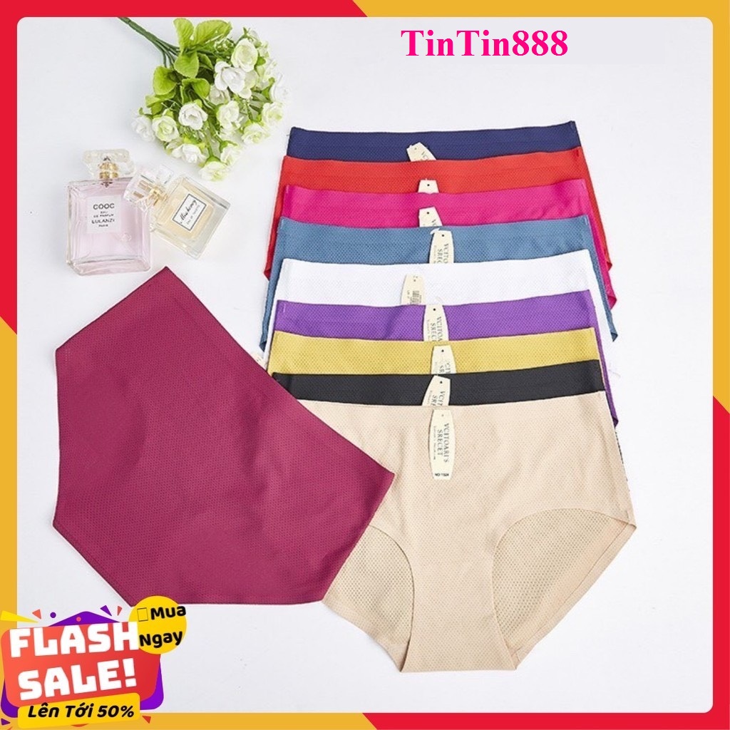 Quần lót su nữ Q152X, Bộ 10 quần lót của nữ su đúc nữ thông hơi không đường may không lộ viền - Quần chíp sịp xì mềm mại - Quan lot nu|quần xì nữ|quần sịp nữ- TinTin888