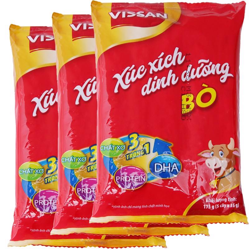1 Thùng Xúc Xích Dinh Dưỡng VISSAN ( 20 bịch x 175g)