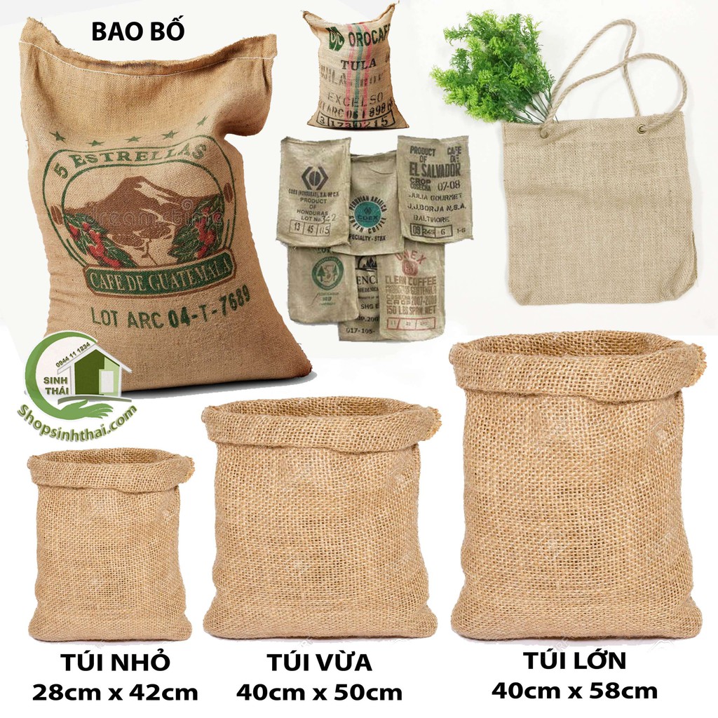 [HCM]Túi vải bố - bao bố - chọn túi