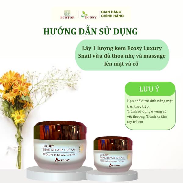 Kem dưỡng ốc sên ECOSY LUXURY SNAIL