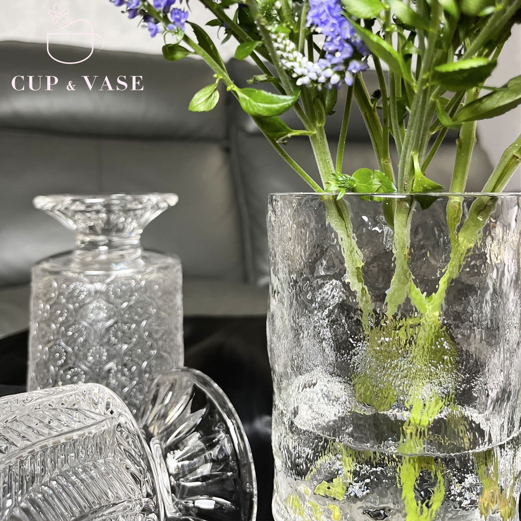 Bình Hoa Thủy Tinh Chân Ly CUP & VASE Cao Cấp Mẫu Mới