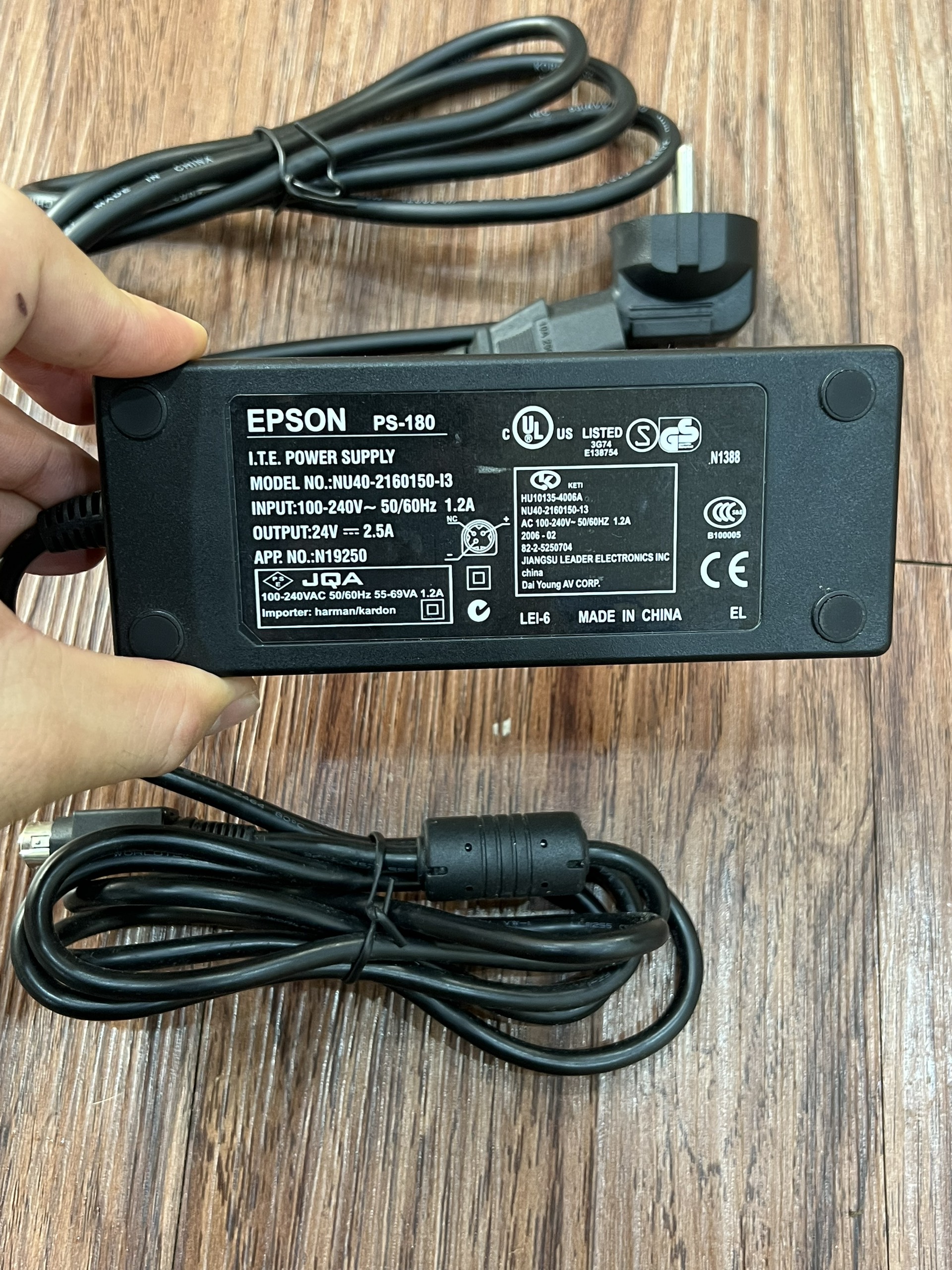DÂY NGUỒN 24V-2.5A MÁY IN HÓA ĐƠN BILL (bảo hành 12 tháng)