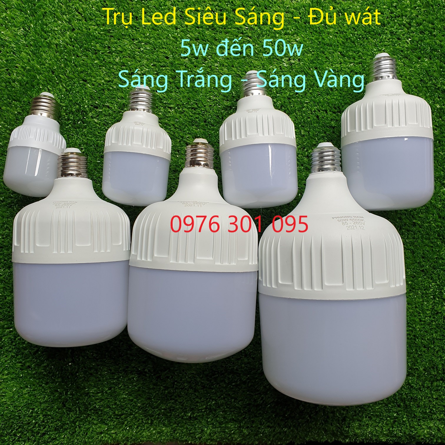 Bóng Đèn Led Trụ 10W (Trắng - Vàng) (Thiếu Wát - Đủ Wát)
