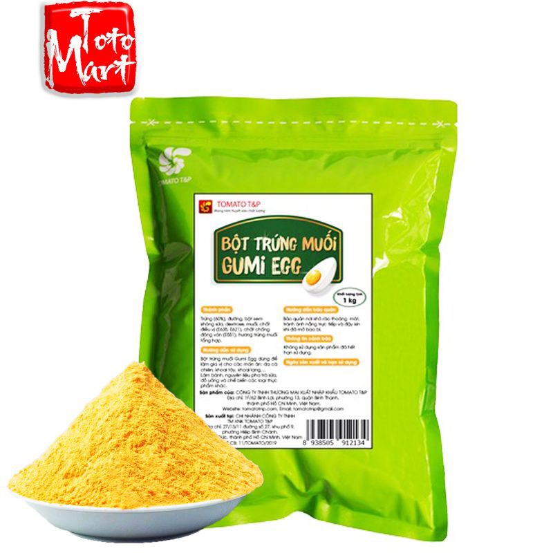 1kg bột trứng muối Gumi Egg làm sốt trứng muối, bột lắc
