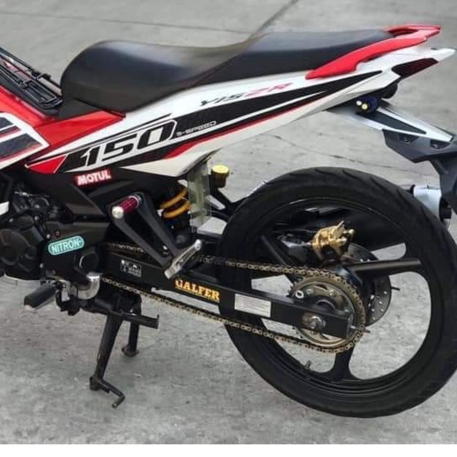 Tem Chế Exciter Y15ZR 150 Trắng Đỏ Đen