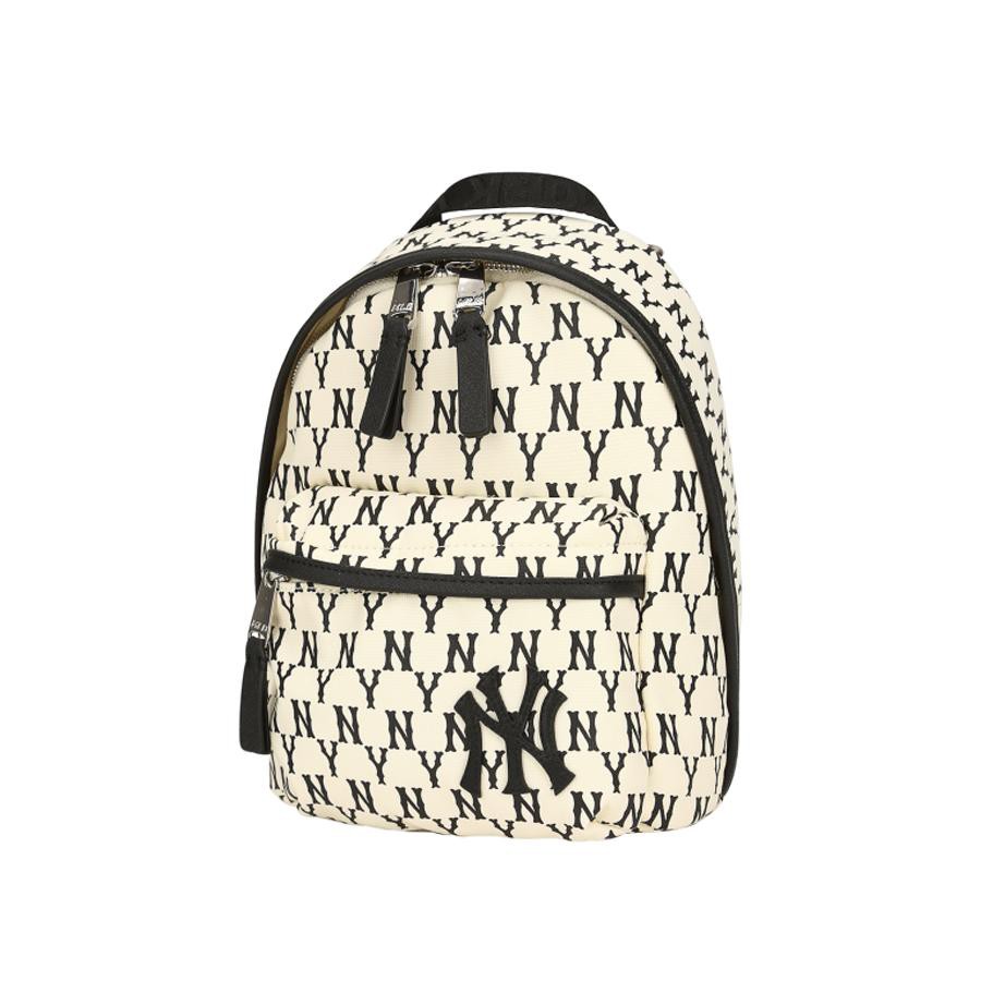 Balo MLB Newyork Yankees Monogram Mini Màu Trắng/Đen