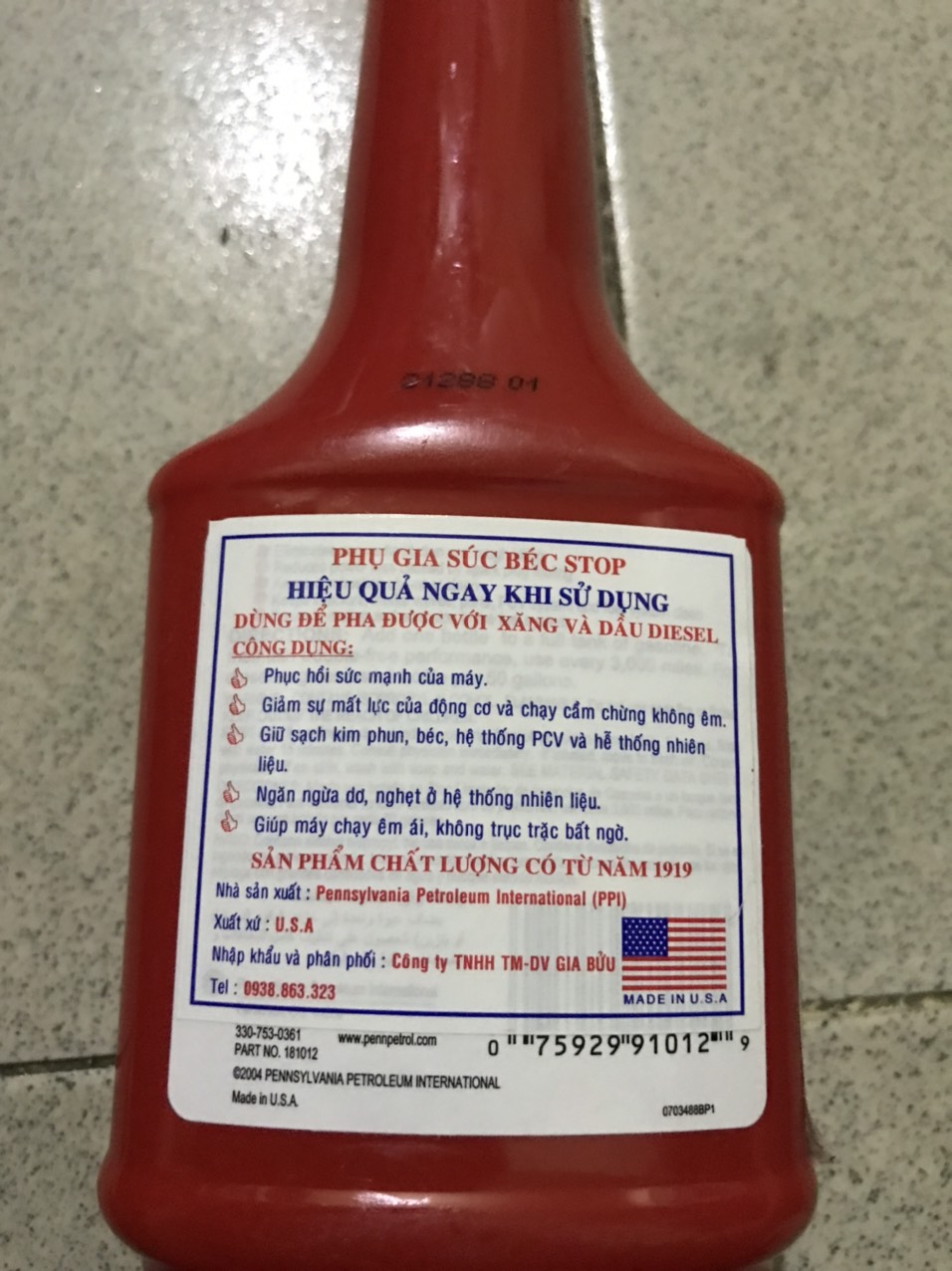 Phụ Gia Súc Béc Stop hàng USA