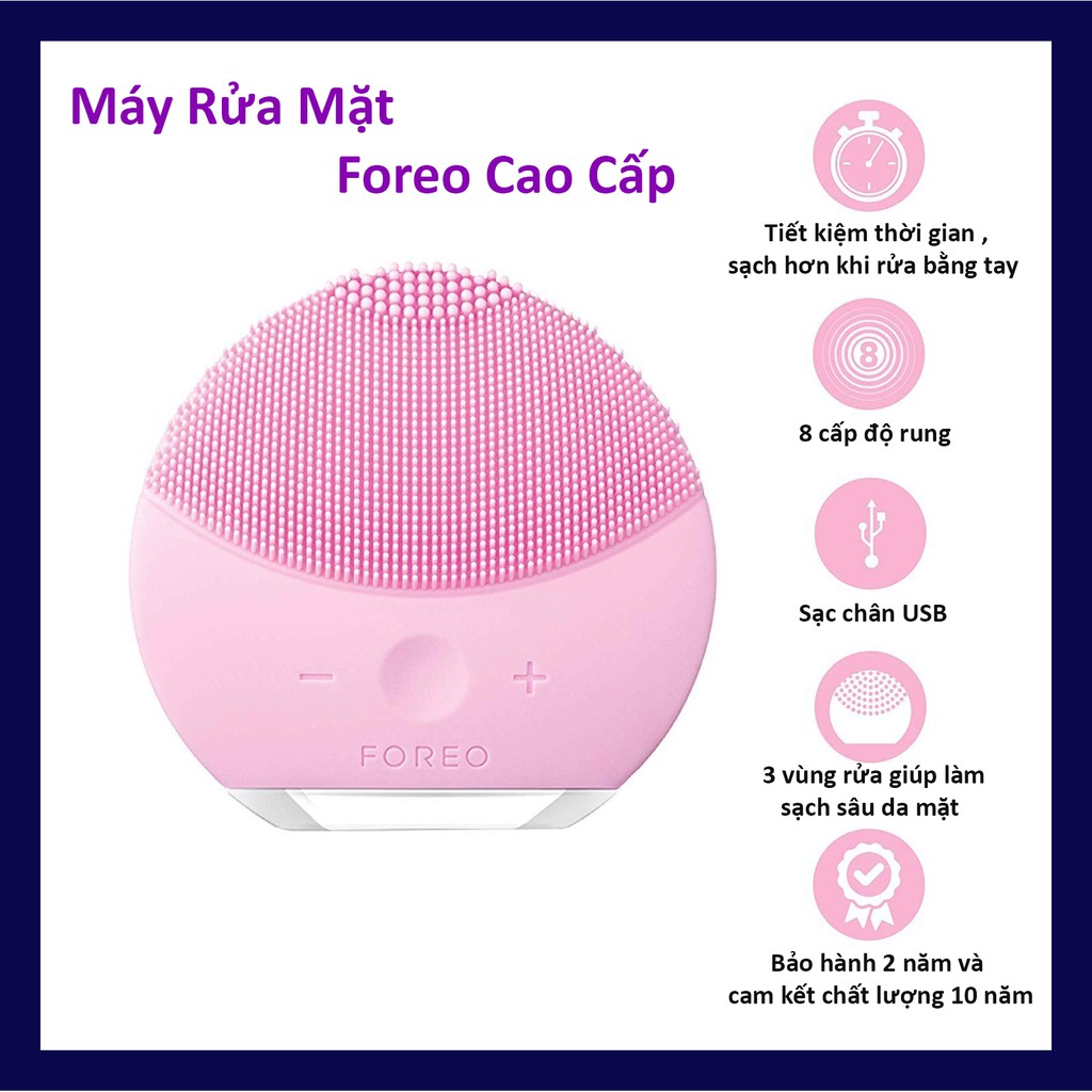 [HCM]Máy rửa mặt massage da mặt làm sạch da silicon mini đa năng