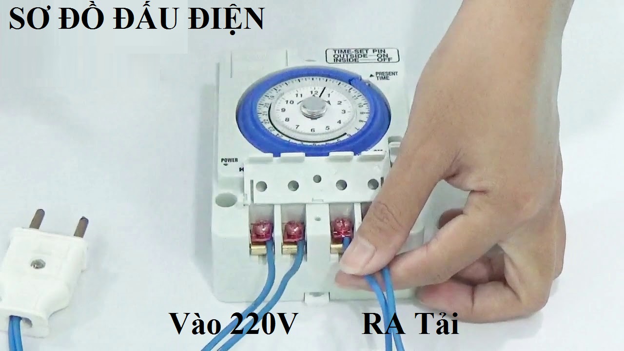 Bộ 2 Timer Camsco 24h TB35 (Rơ le thời gian 24h camsco) - kèm pin