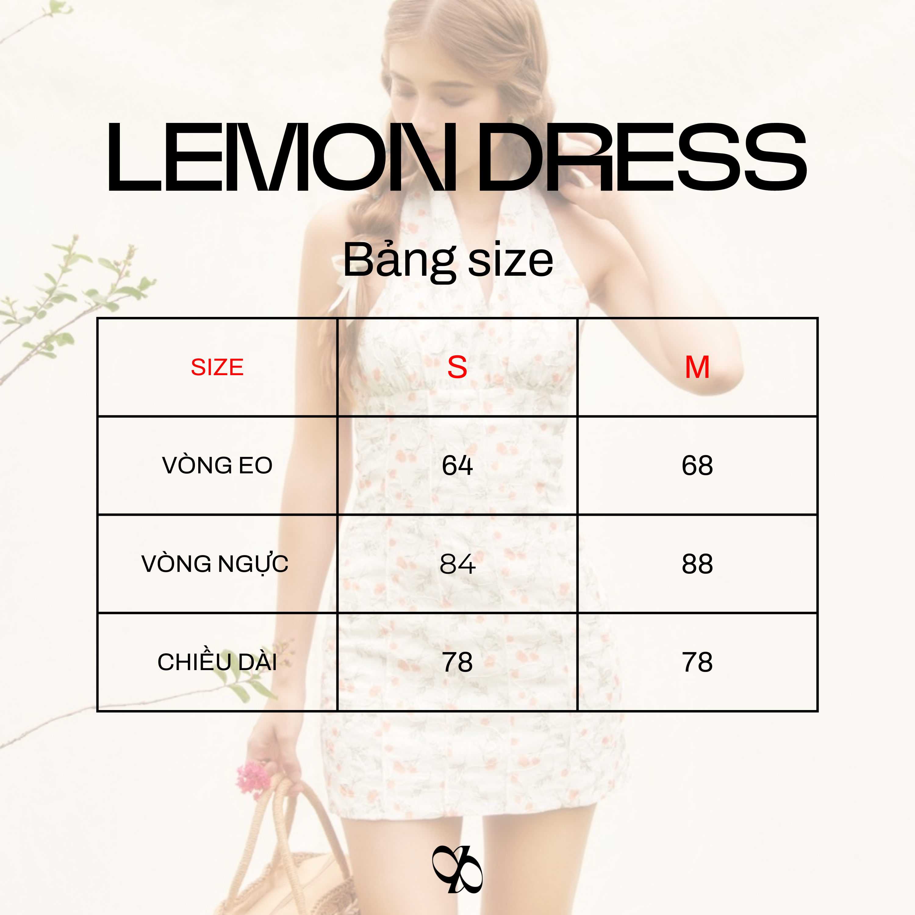 INTO.EIGHT | Đầm hoa cổ V INTO.EIGHT thiết kế (LEMON DRESS)