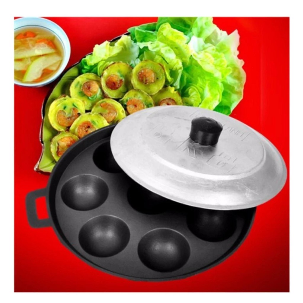 chảo đổ bánh khọt 8 lỗ
