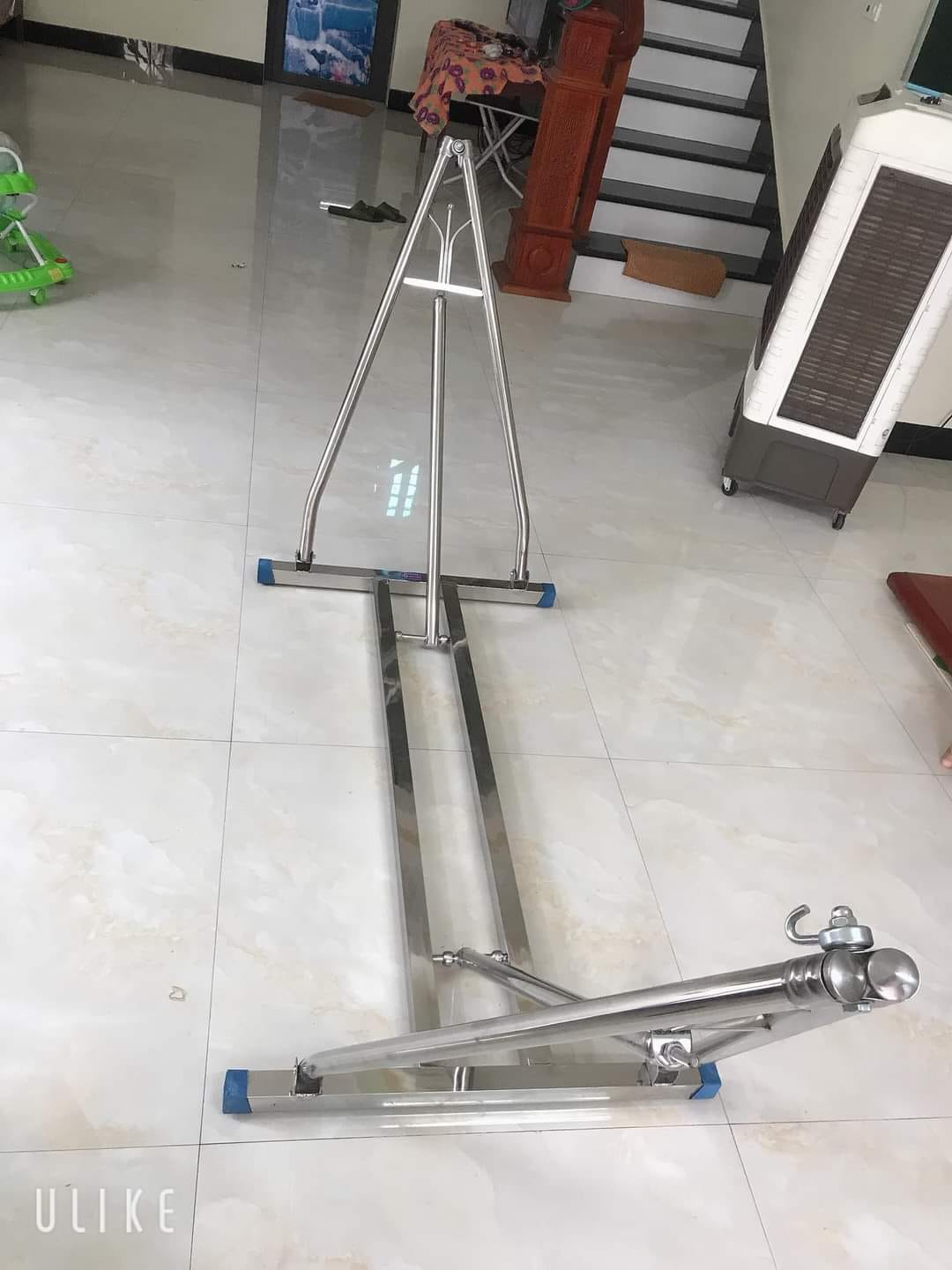 CHỈ KHUNG VÕNG XẾP PHI 32 KHUNG SẮT, INOX- ẢNH THẬT