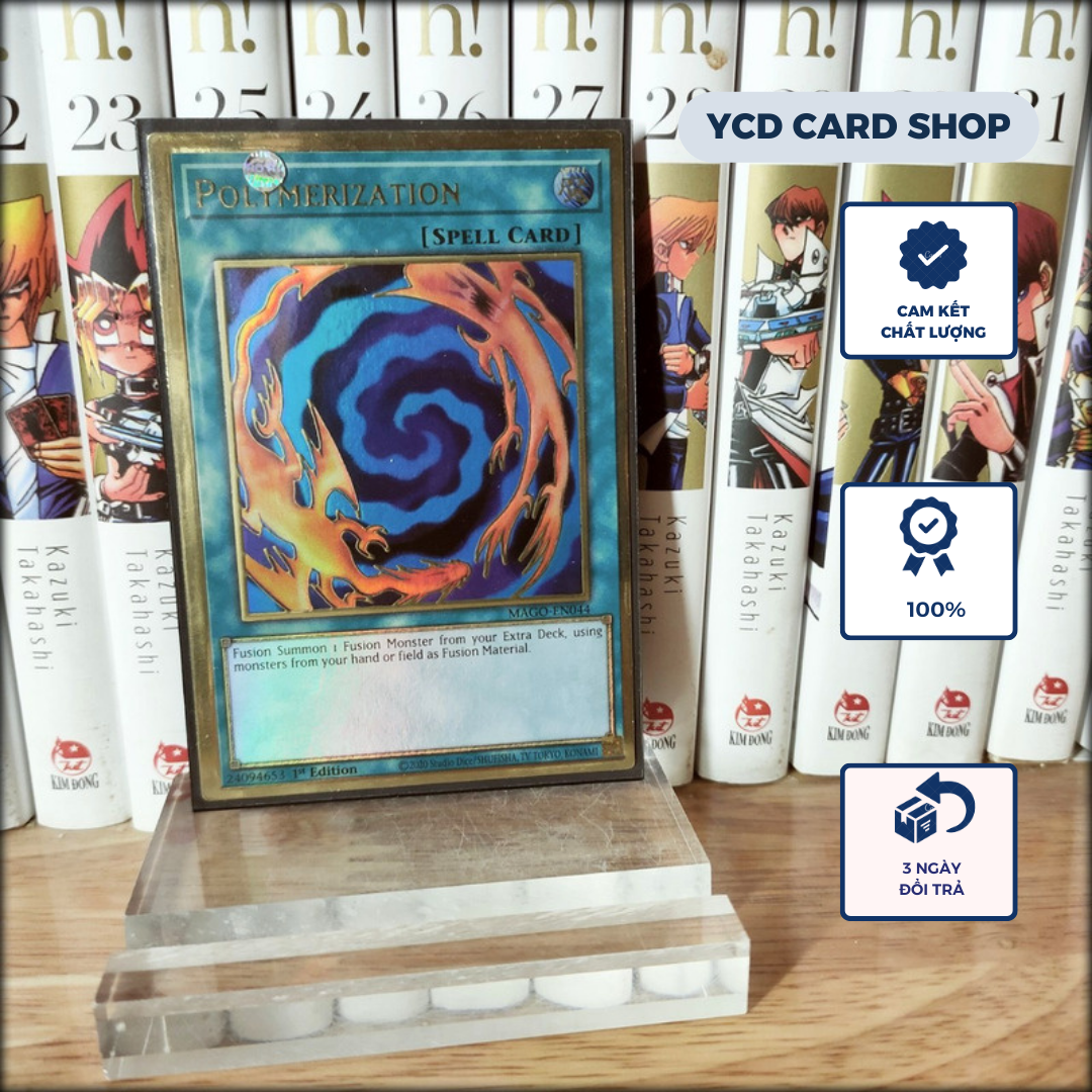 Thẻ bài yugioh chính hãng  Polymerization – Premium Gold Rare