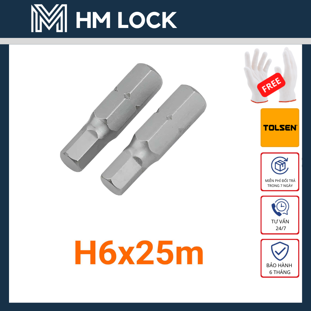 Bộ 2 đầu vít lục giác tolsen - hàng chính hãng - 20233