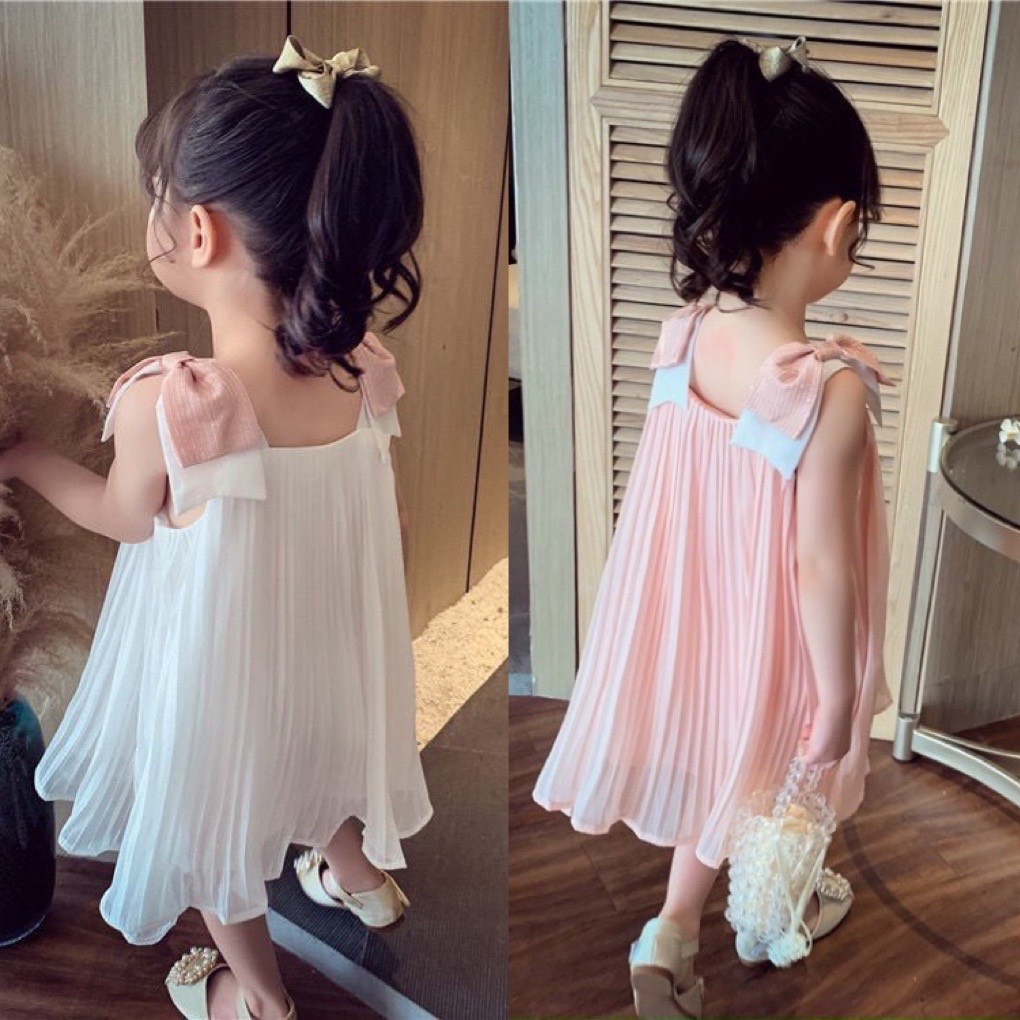Váy xếp li 2 lớp cho bé gái