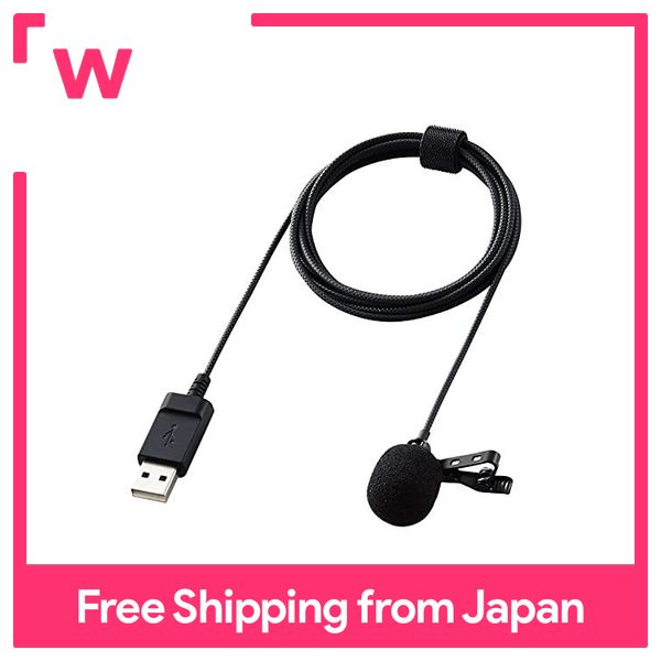 pin microphone with clip with wind jammer USBA with storage