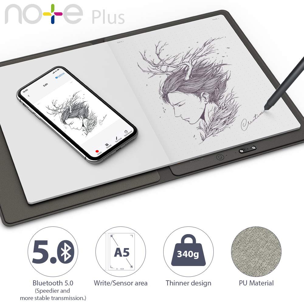 [HCM][Trả góp 0%]SỔ THÔNG MINH XP-PEN NOTE PLUS SMART NOTEPAD (KÈM SỔ TAY A5)